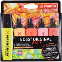 Stabilo korostuskynä Boss Arty lämpimät sävyt 5- värin sarja