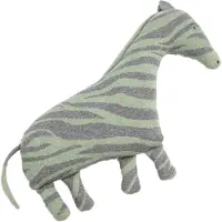 Smallstuff Toy/ Cushion Zebra, Grey - Grey - 40X 47X 10CM