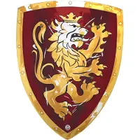 Liontouch Naamiaisasut - Noble Knight Kilpi - Punainen - - OneSize - Naamiaisasut