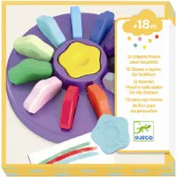 Djeco 12 Kukka Värikynät Pikkulapsille One Size Keltainen One Size 18 M+ Pojat, Tytöt