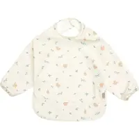 Cam Cam Copenhagen Sleeved Bib - Blueberries - Cream - ONE SIZE