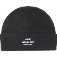Mads nørgaard Isak Ambas Logo Beanie - Black - ONE SIZE