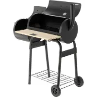 TOYA LUND CHARCOAL GRILL WITH SMOKER GRATE 60x30cm