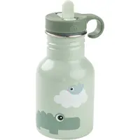 Done by Deer Metal Bottle Playground Green 350 Ml - Green - Ø7X H 15CM