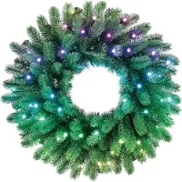 Twinkly Pre Lit Wreath 50 Rgb Led Jouluvalot
