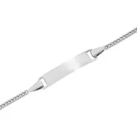 Lykken Basics lasten kaiverettava hopearannekoru 16 cm