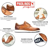 Pikolinos for man. M1A-4276C1 Manacor brown leather shoes (44), Flat, Laces, Casual