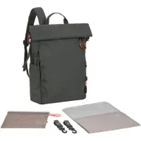 Lassig Outdoor Hoitolaukku Reppu + Roll-top-avaus, Dark Olive