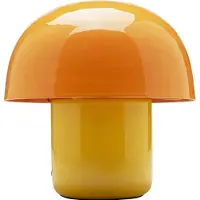 Kare Design-pöytävalaisin Mushroom, Keltainen/oranssi, Olohuone/ruokailutila, Metalli, Design