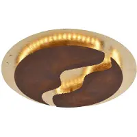Paul Neuhaus Led Nevis, himmennettävä, Ruskea/ruoste, Olohuone/ruokailutila, Metalli, Moderni