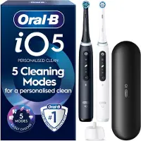 Oral-B iO5 Duo Edition -sähköhammasharja, mattamusta & Quite White