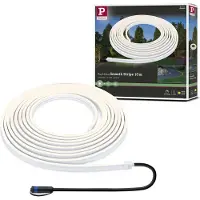Paulmann Plug & Shine Smooth LED-nauha 3.000K 10m Smooth, himmennettävä, Valkoinen/opaali, Synteettinen materiaali, Moderni
