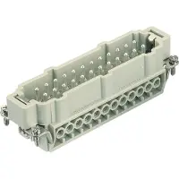 Harting HAN E liitin, insertti tyyppi 24Kahvan liitin ruuviliitin max 2,5mm2, 16A24 napainen