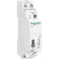 Schneider Electric ELECTRIC ACTI9 ITL SYSÄYSRELE, 16A, 2 SULKEUTUVAA PÄÄKOSKETINTA, 230VAC/110VDC OHJAUS (A9C30812)
