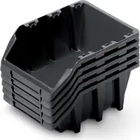 Prosperplast Bineer Long 20 laatikkoa, 5 kpl, musta