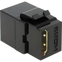 DeLOCK 86366 - Keystone-moduuli HDMI-A naaras - HDMI-A naaras, musta