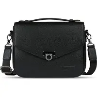 Bugatti Elsa Crossbody-laukku Nahka 25 cm Musta
