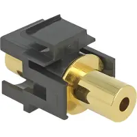 DeLOCK Keystone moduuli, 3.5mm 4-pin naa - 3.5mm 4-pin naa, musta