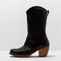 Neosens for woman. 330981010003_001 Leather boots S3098 Munson black -Heel height 5,5cm (36), 5 to 8 cm, Zip, Casual