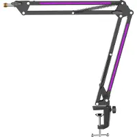 Fifine RGB Metallimikrofoni Teline - Musta