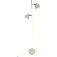 Dyberg Larsen Design-jalkalamppu Ocean, Kerma/meripihka, Olohuone/ruokailutila, Metalli, Skandinaavinen