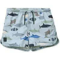 Liewood Aiden Printed Board Shorts - Blue - 122
