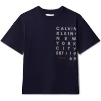 Calvin Klein Square Logo T-Shirt - Navy - 164