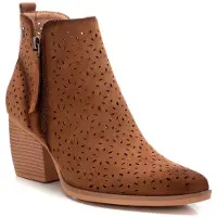 Refresh for woman. 17251903-TAUPE Leather ankle boots 172519 taupe (39), 5 to 8 cm, Zip, Casual