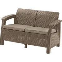 Keter Corfu Love Seat puutarhasohva, beige