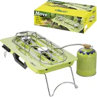 Meva MOVE camping stove 2 burners for gas cartridges + adjustable burner 4.6kW