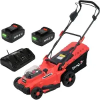YATO Akkukäyttöinen ruohonleikkuri YT-85222; 2x18 V; 2x4,0 Ah akku