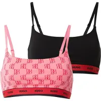 HUGO Twin Bralette Design - Black - XS