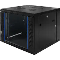 Toten – System Z, 19" wall mounted cabinet, 9U, 600x600, glass front door, 60kg load, black (ZS66096001)