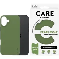 PanzerGlass CARE by Fashionable -suojakotelo, Apple iPhone 16 Plus, vihreä