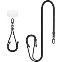 Spigen Universal Strap Set Crossbody & Wrist - Shoulder + Wrist Phone Strap (Black)