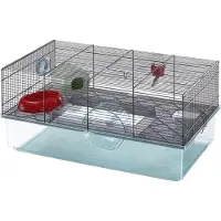 Ferplast FAVOLA hamsterihäkki - Tilava kaksikerroksinen koti, interaktiivinen muotoilu, skootterit ja lisävarusteet - Helppo pääsy ja puhdistus, pu...