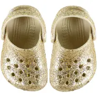 Crocs Classic Chunky Glitter Clog T - Beige - 24/25