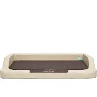 HOBBYDOG Medico Lux Lair - Beige ruskealla patjalla XXL