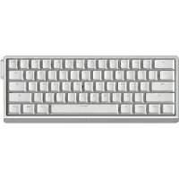 Wooting 60HE V2 -näppäimistö - ANSI Non Split Spacebar - Silver Aluminum