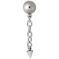 Wildcat Clip-in with Pendant Long Chain &amp; Cone - 5,0 mm