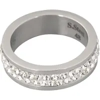 Wildcat 2 Lines Crystal Ring