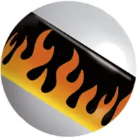 Wildcat Image Stripy Flames - 1,6 mm, 6,0 mm