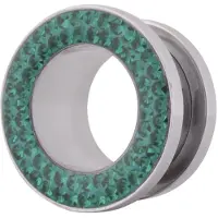 Wildcat Sealed Crystal Rim Tunnel - 18,0 mm, Zirkonblau