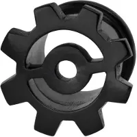 Wildcat Buffalo Horn Cut Out Cog Tunnel Plug - 28,0 mm