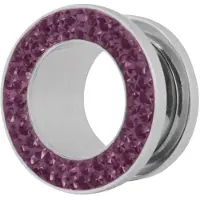 Wildcat Sealed Crystal Rim Tunnel - 14,0 mm, Amethyst