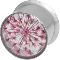 Wildcat Real Flower Design Plug - 20,0 mm, Pink
