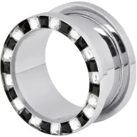 Wildcat Square Bi-Jewelled Edged Tunnel - 30,0 mm