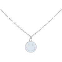 Wildcat Little White Smiley Necklace - kaulakoru