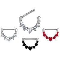 Wildcat Jewelled Heart - 1,6 mm, 14,0 mm, Rdeča