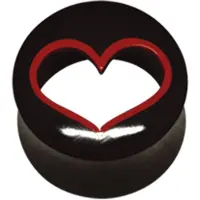 Wildcat Buffalo Horn Cut Out Heart - 14,0 mm